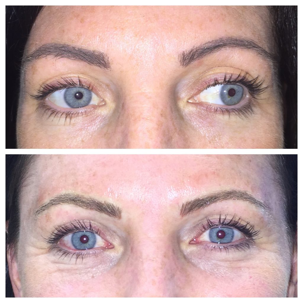 eyebrow microblade results before and after