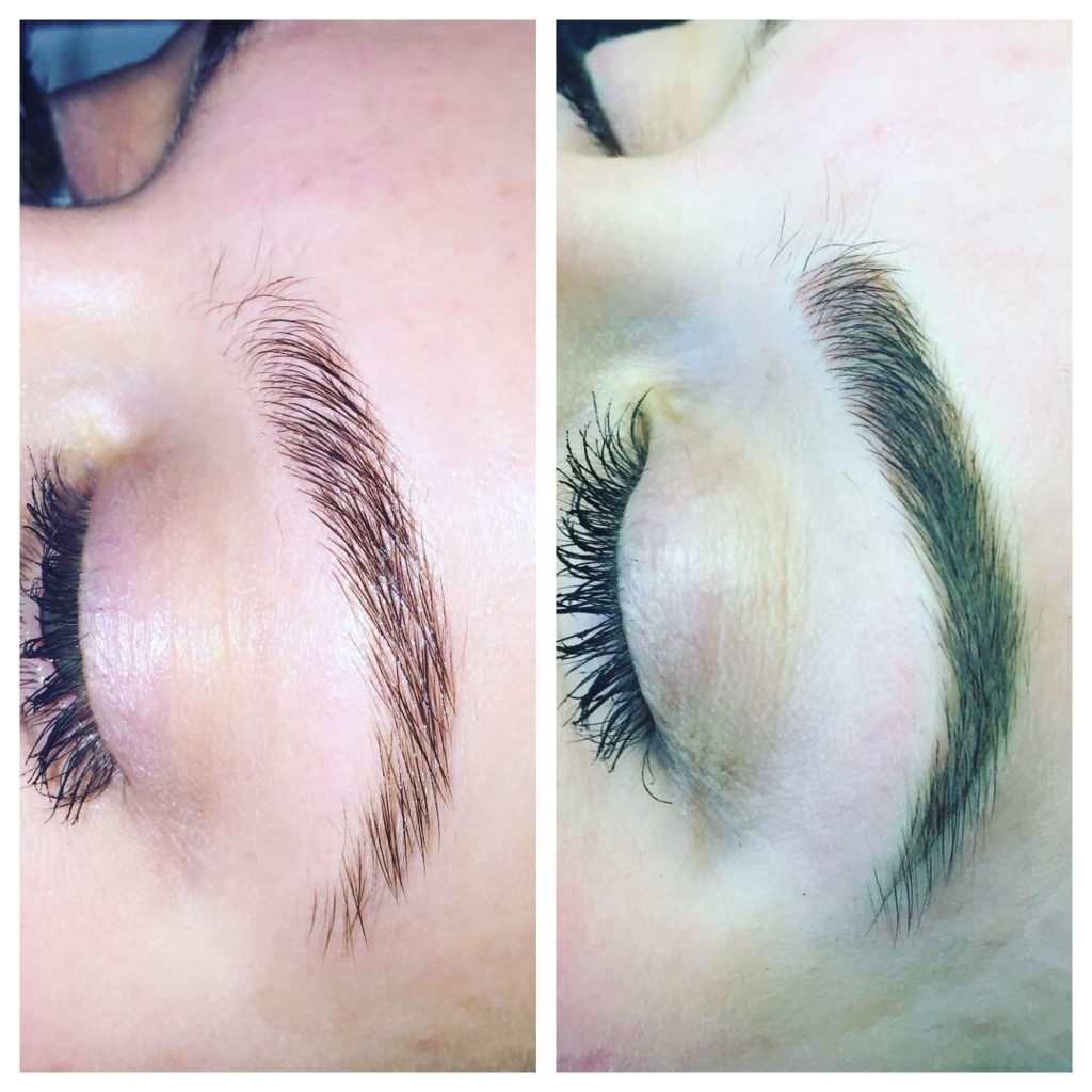 eyebrow microblade results before and after